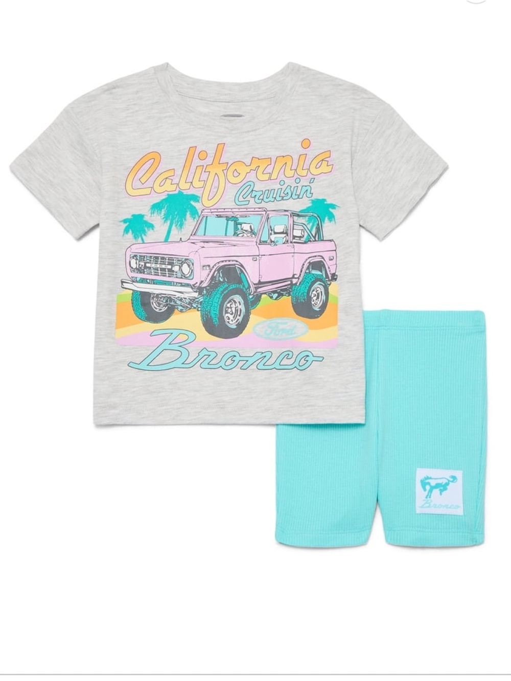 Ford Girls 2T Bronco Shorts Set